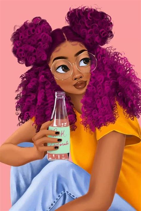 Black girl magif drink